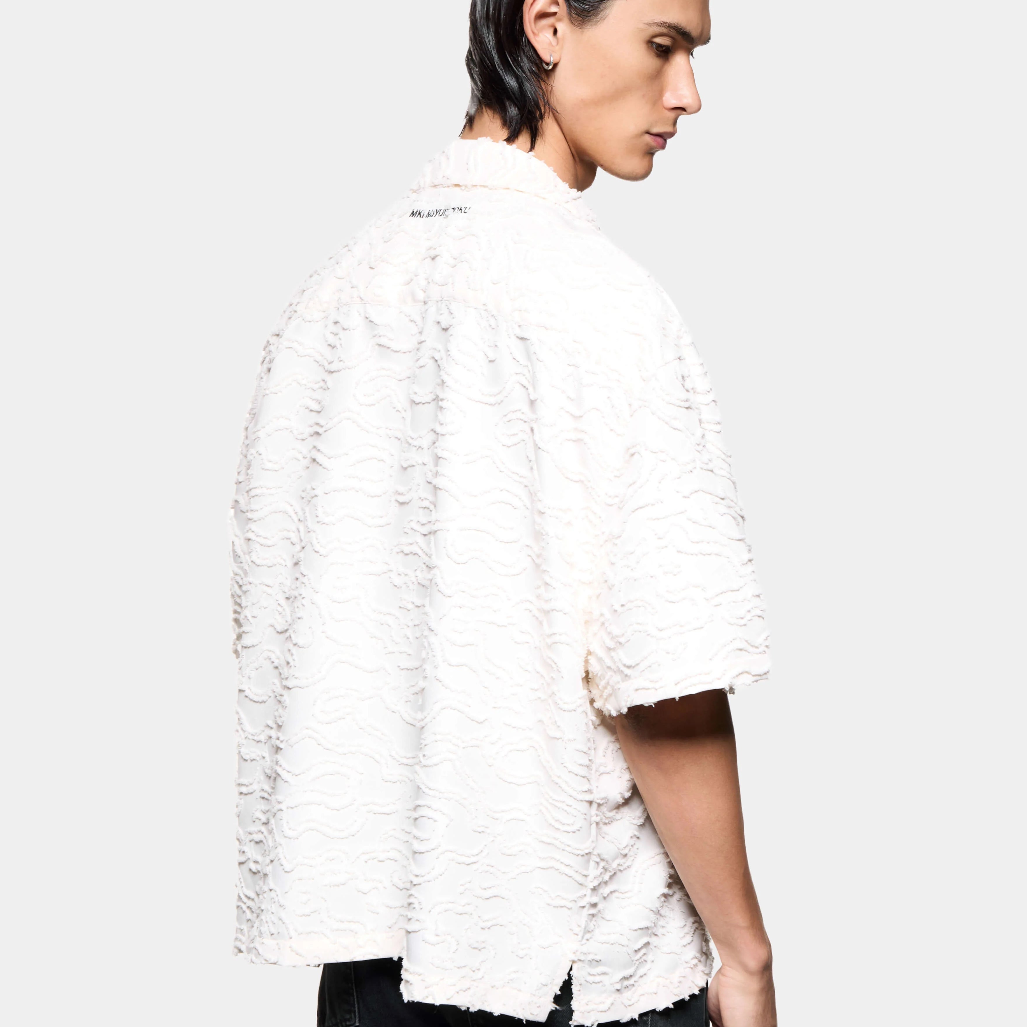 JACQUARD FRINGE VACATION SHIRT