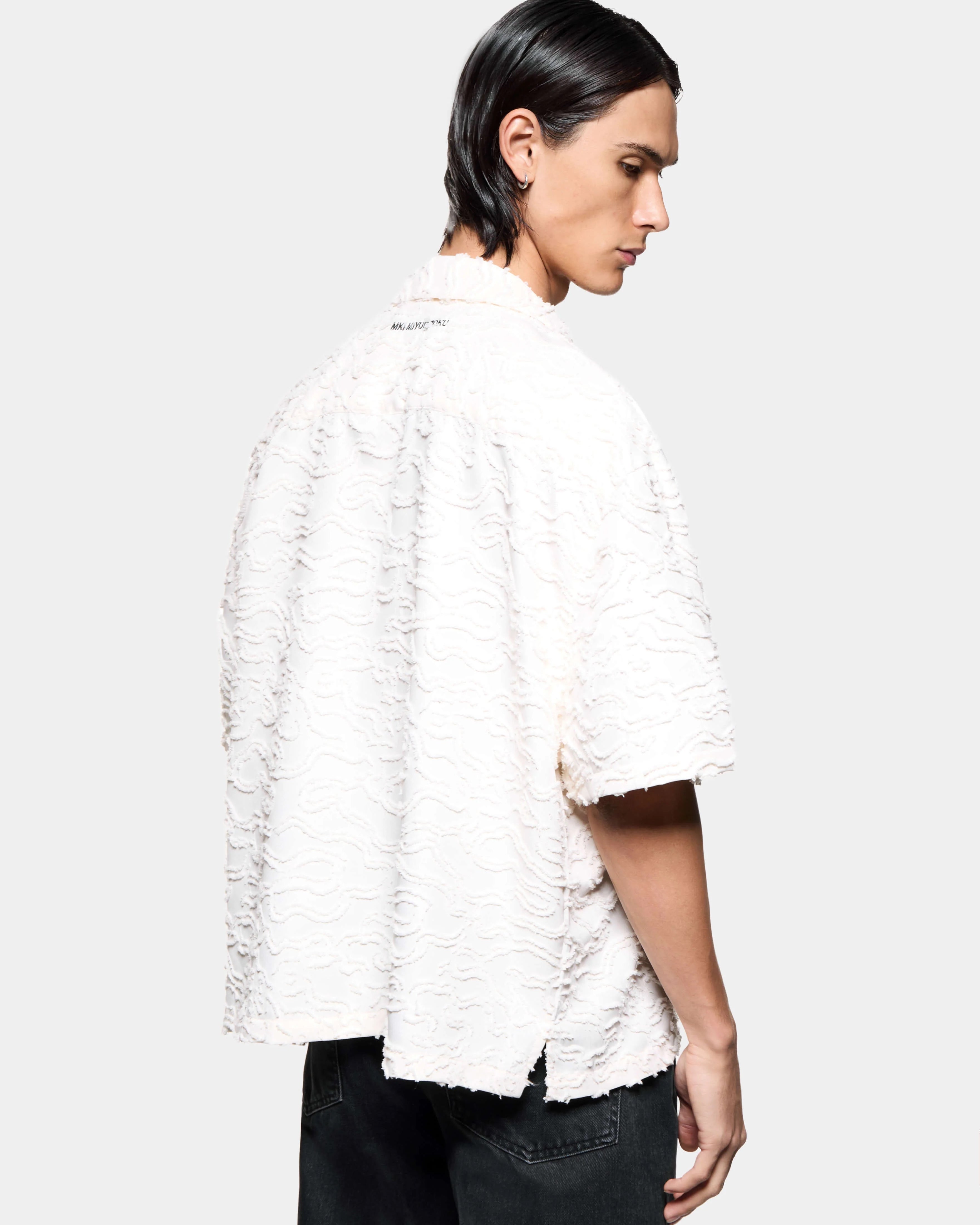 JACQUARD FRINGE VACATION SHIRT