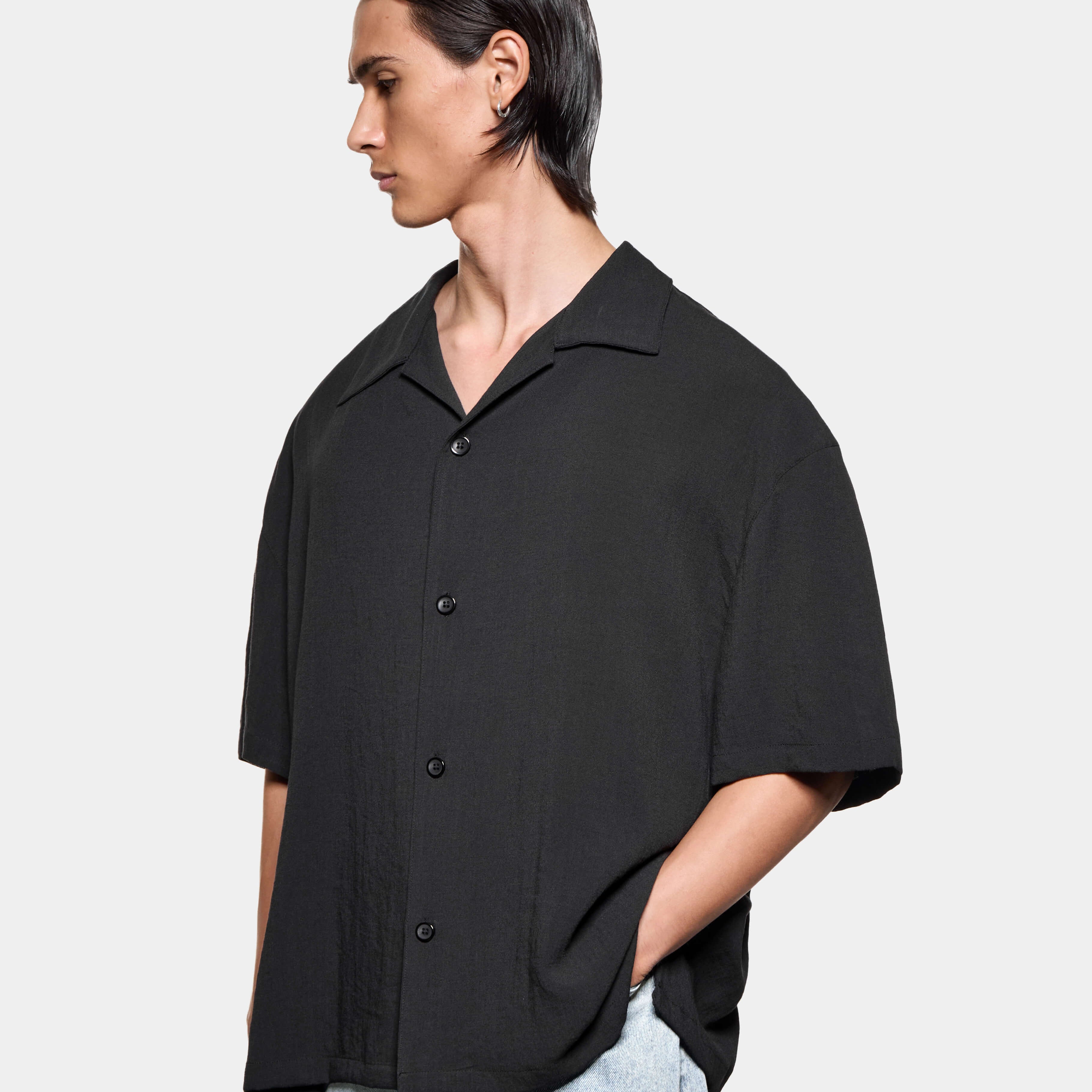 DRAPE SLUB VACATION SHIRT