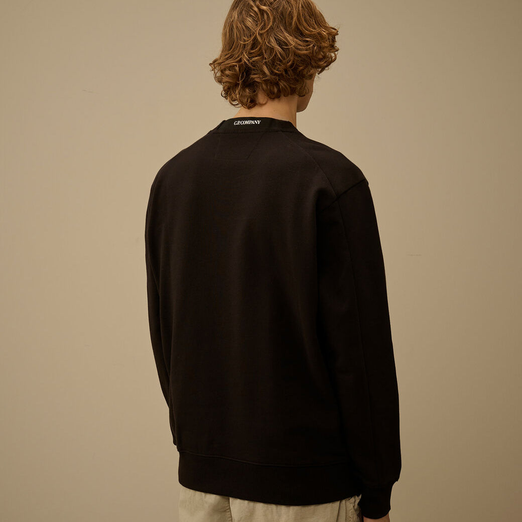 Diagonal Raised Fleece Crewneck Lens Sweatshirt