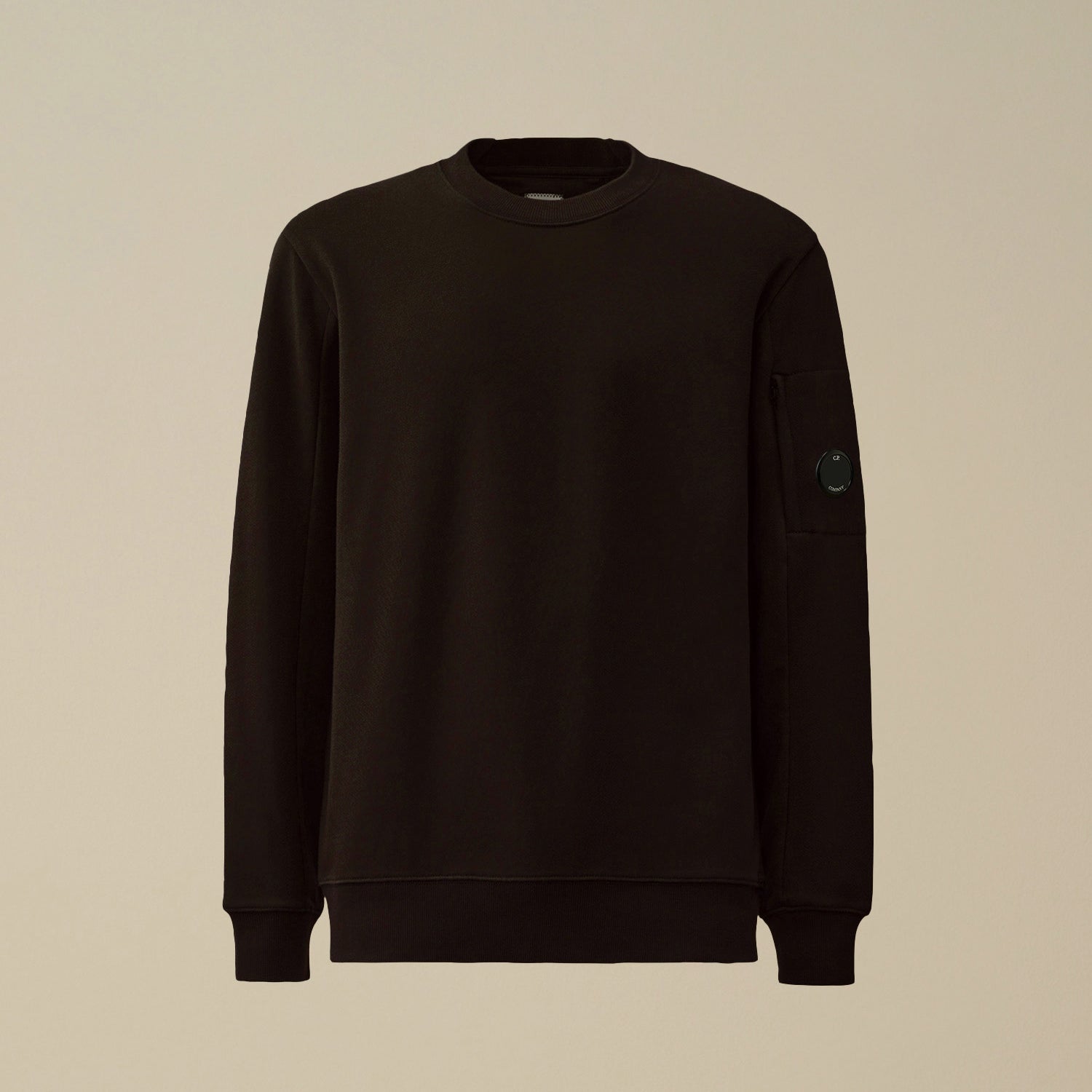 Diagonal Raised Fleece Crewneck Lens Sweatshirt