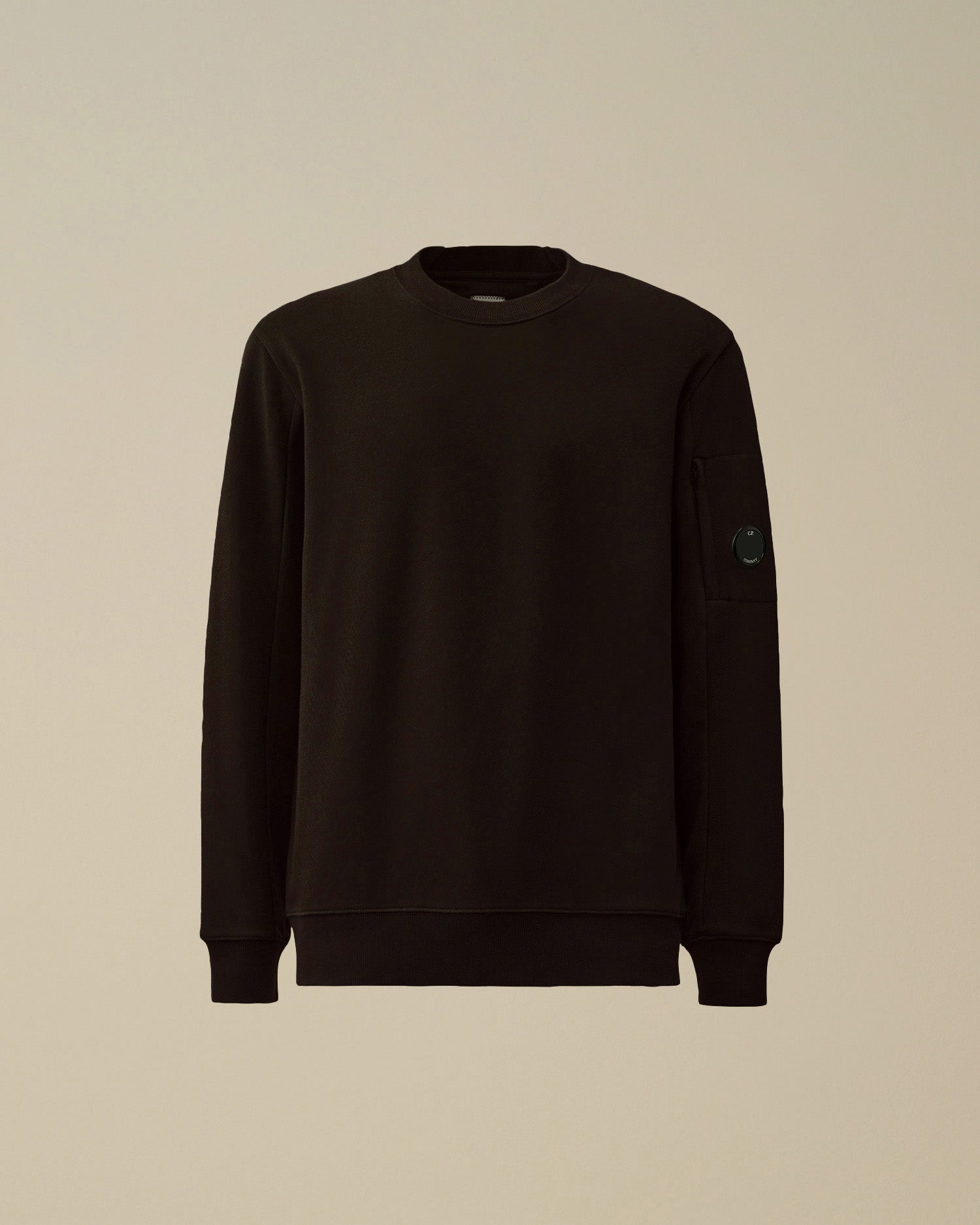 Diagonal Raised Fleece Crewneck Lens Sweatshirt