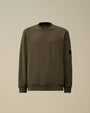 Diagonal Raised Fleece Crewneck Lens Sweatshirt