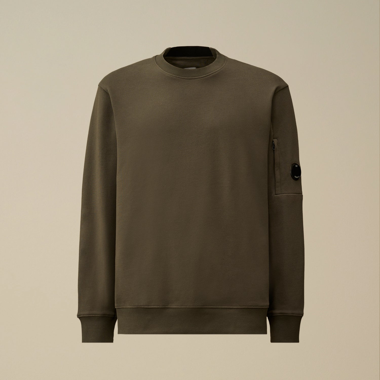 Diagonal Raised Fleece Crewneck Lens Sweatshirt