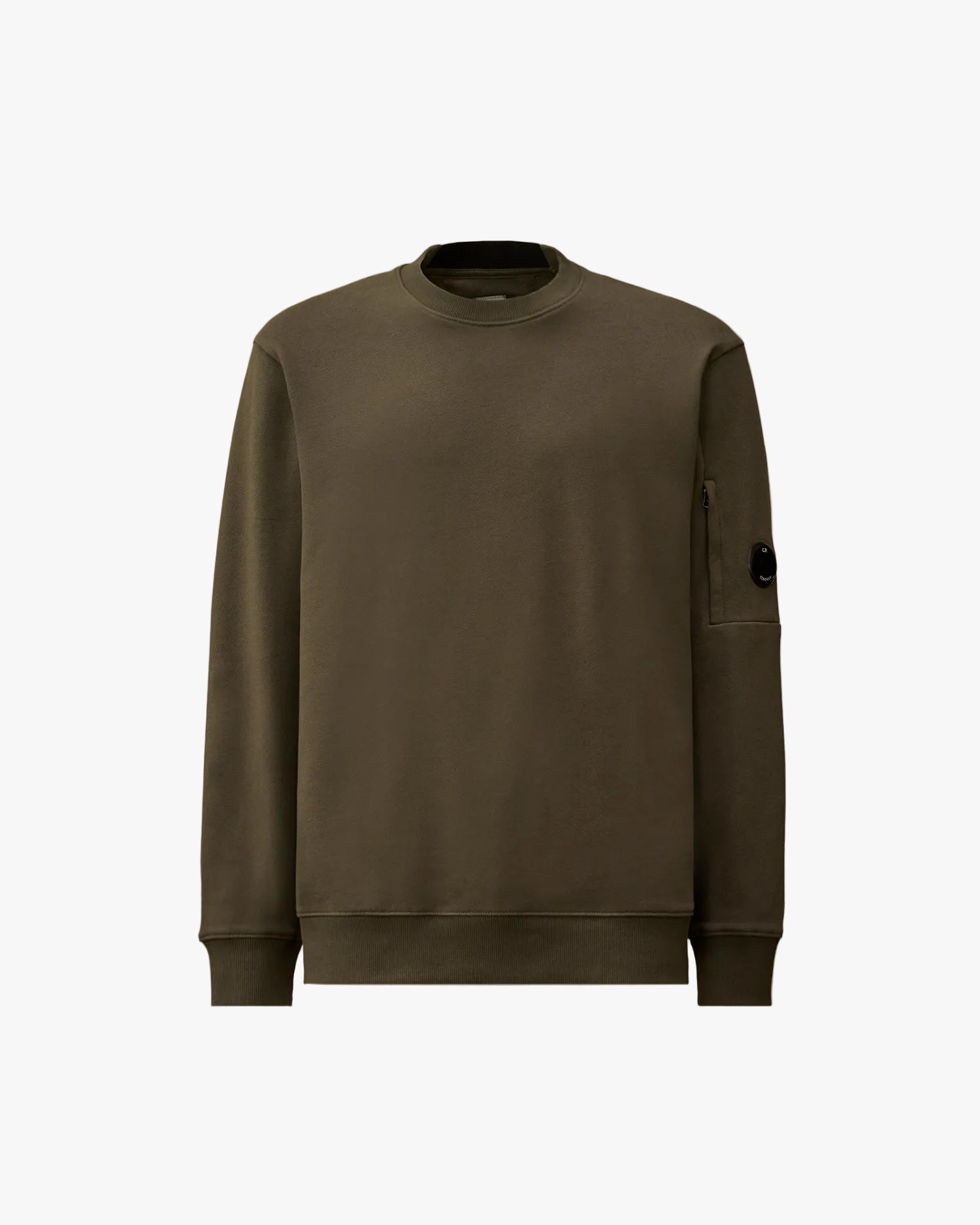 Diagonal Raised Fleece Crewneck Lens Sweatshirt
