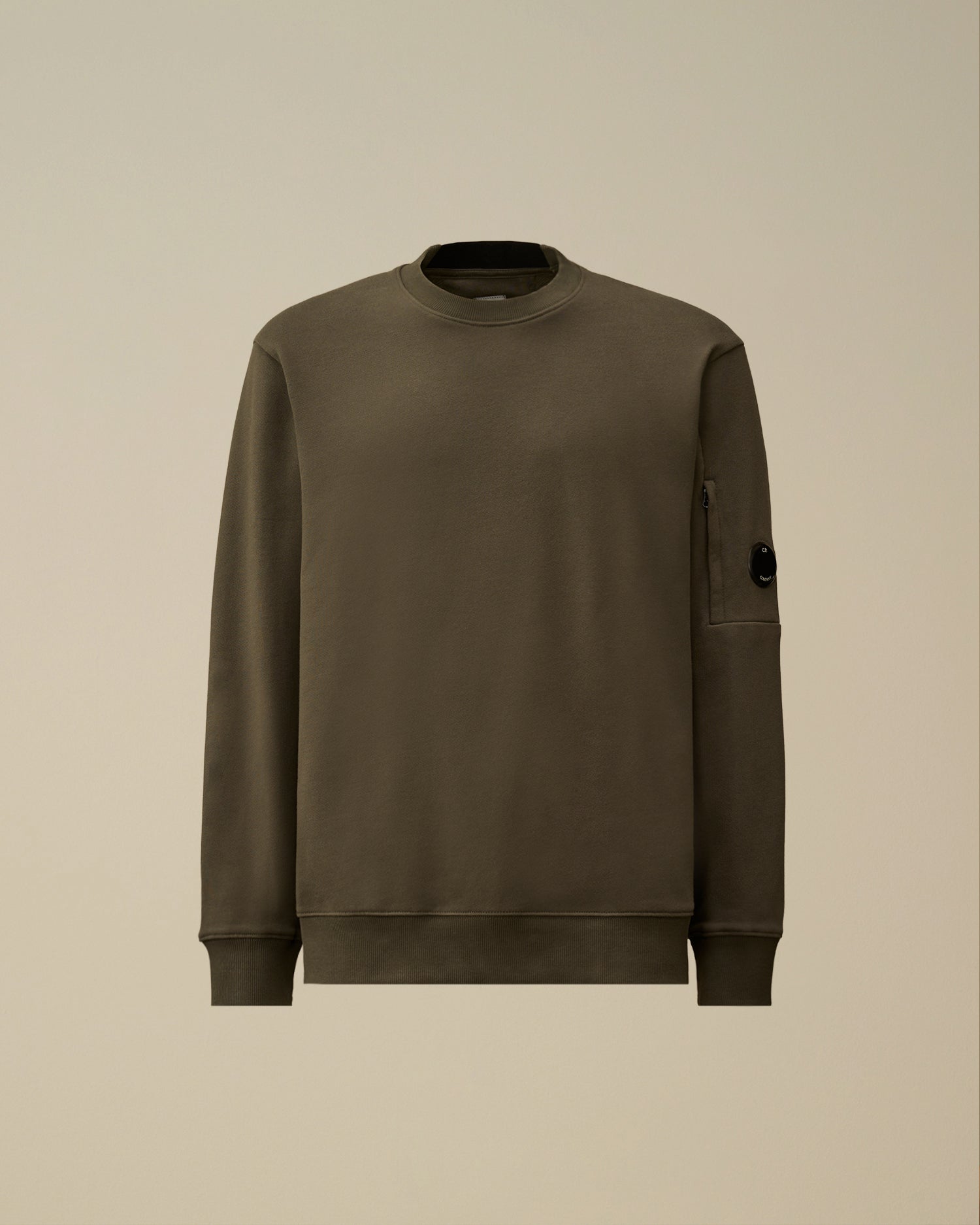 Diagonal Raised Fleece Crewneck Lens Sweatshirt