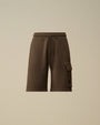 Cotton Diagonal Fleece Cargo Sweatshorts