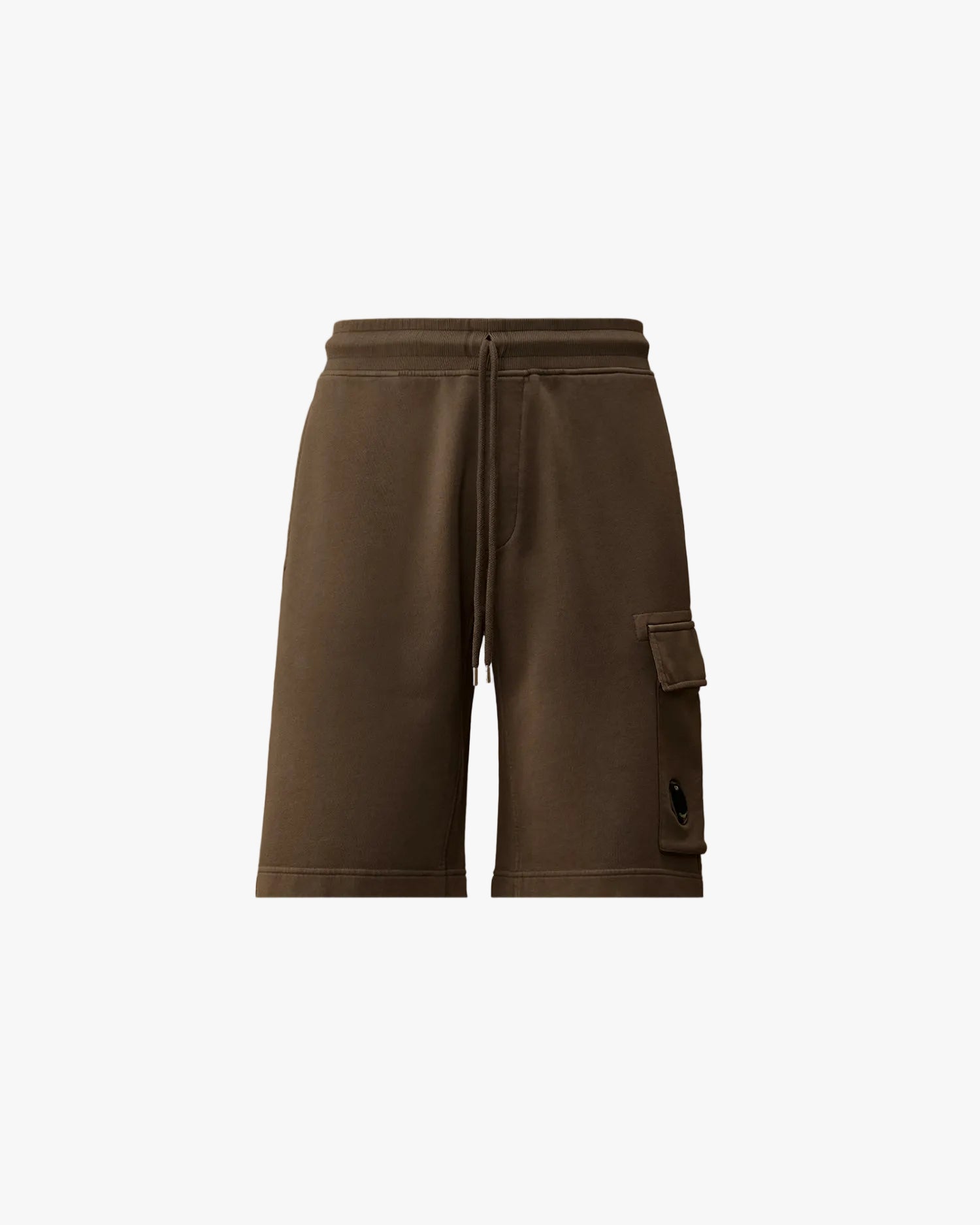 Cotton Diagonal Fleece Cargo Sweatshorts