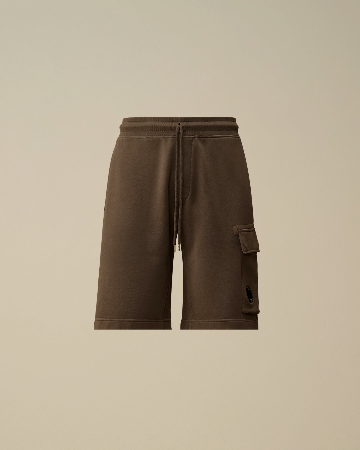 Cotton Diagonal Fleece Cargo Sweatshorts