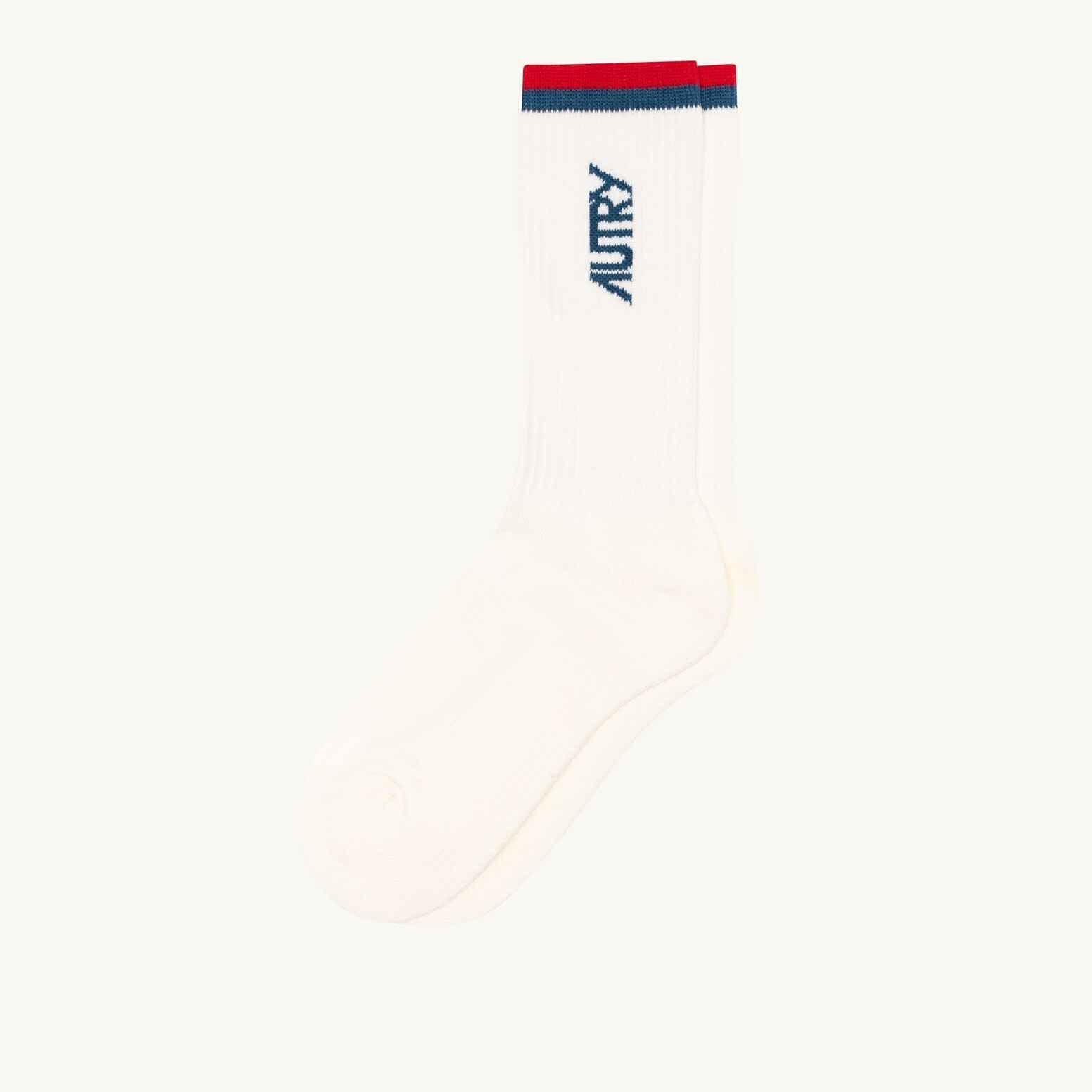 SOCKEN AUS JACQUARD MIT LOGO IN STREIFEN UNISEX