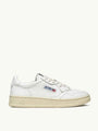 WHITE LEATHER MEDALIST LOW SNEAKERS