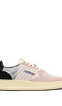 MEDALIST EASEKNIT LOW SNEAKERS IN IVORY, BLACK AND POWDER KNIT