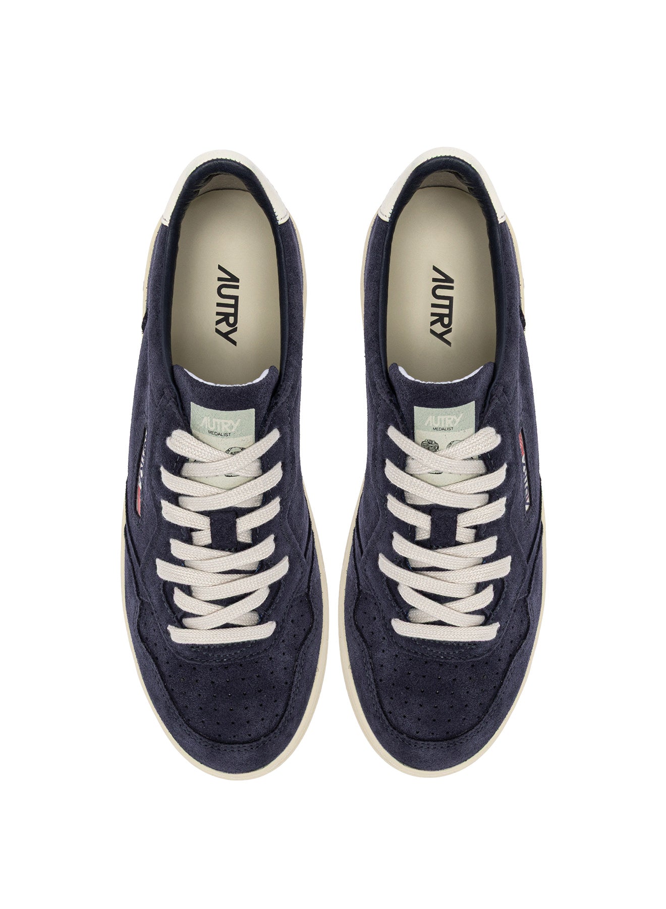 SNEAKERS MEDALIST LOW AUS WILDLEDER IN SPACE UND WEISS
