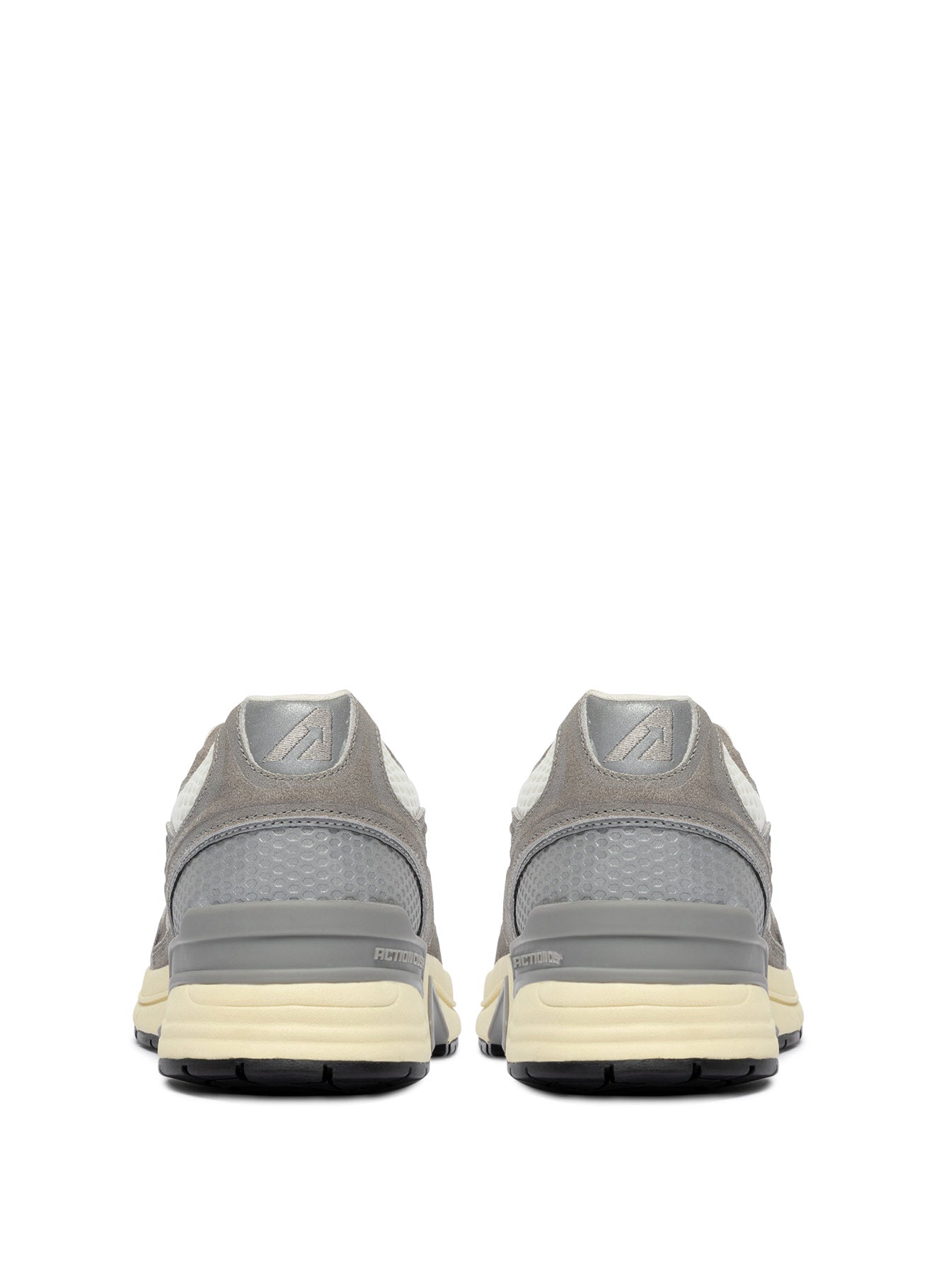 SNEAKERS HYPERWAY AUS MESH UND WILDLEDER IN WEISS UND PLUMBLEO