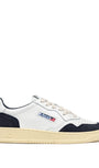MEDALIST LOW SNEAKERS IN WHITE LEATHER AND OCEANO SUEDE
