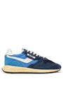 SNEAKERS REELWIND AUS NYLON UND WILDLEDER IN BLUETTE UND DIGITAL BLUE