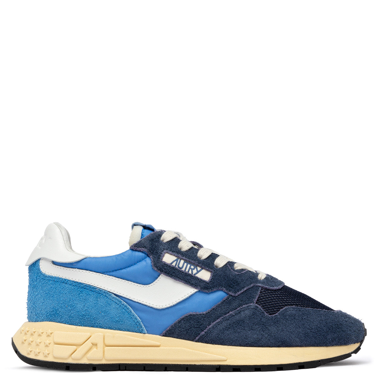 SNEAKERS REELWIND AUS NYLON UND WILDLEDER IN BLUETTE UND DIGITAL BLUE
