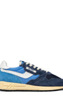 SNEAKERS REELWIND AUS NYLON UND WILDLEDER IN BLUETTE UND DIGITAL BLUE