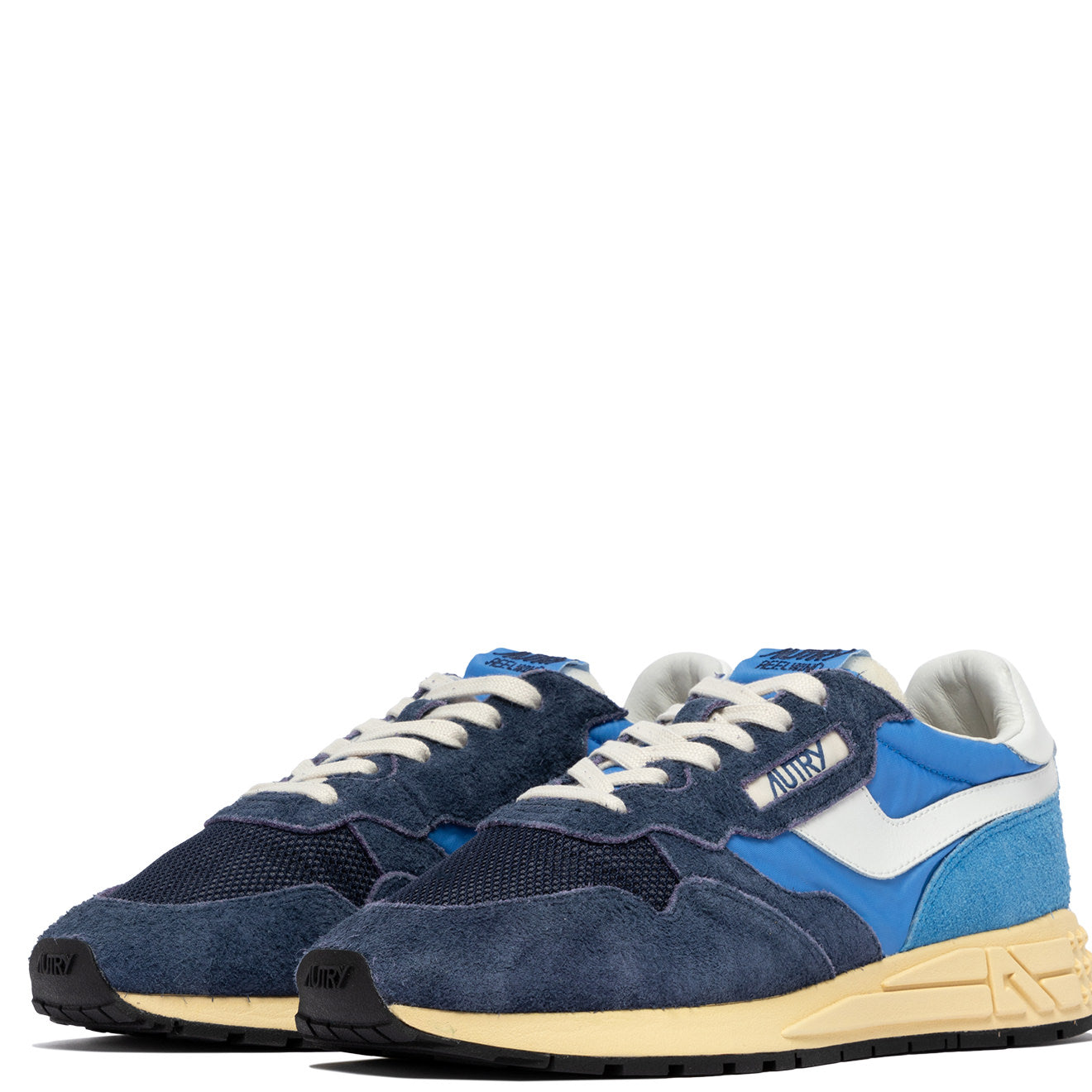 SNEAKERS REELWIND AUS NYLON UND WILDLEDER IN BLUETTE UND DIGITAL BLUE