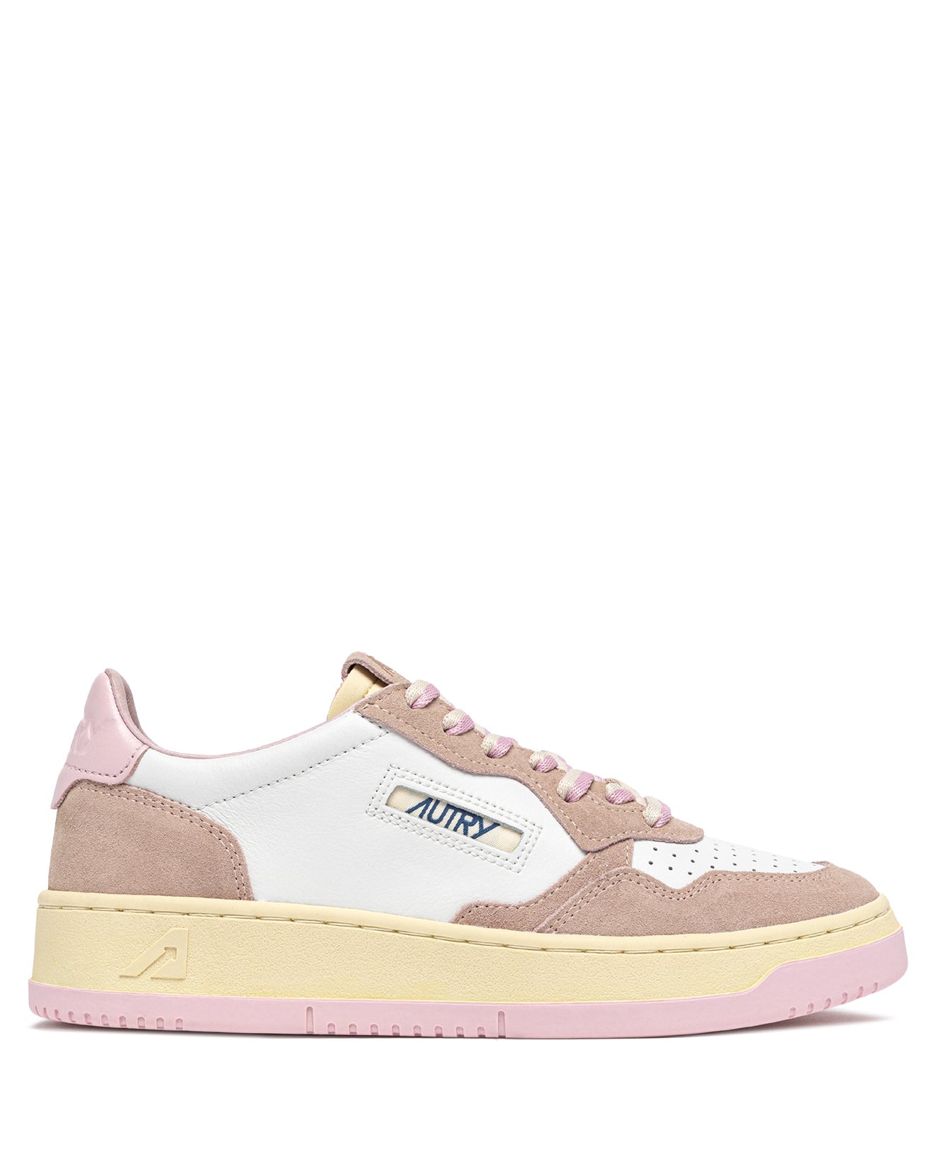 MEDALIST LOW SNEAKERS IN SUEDE AND LEATHER