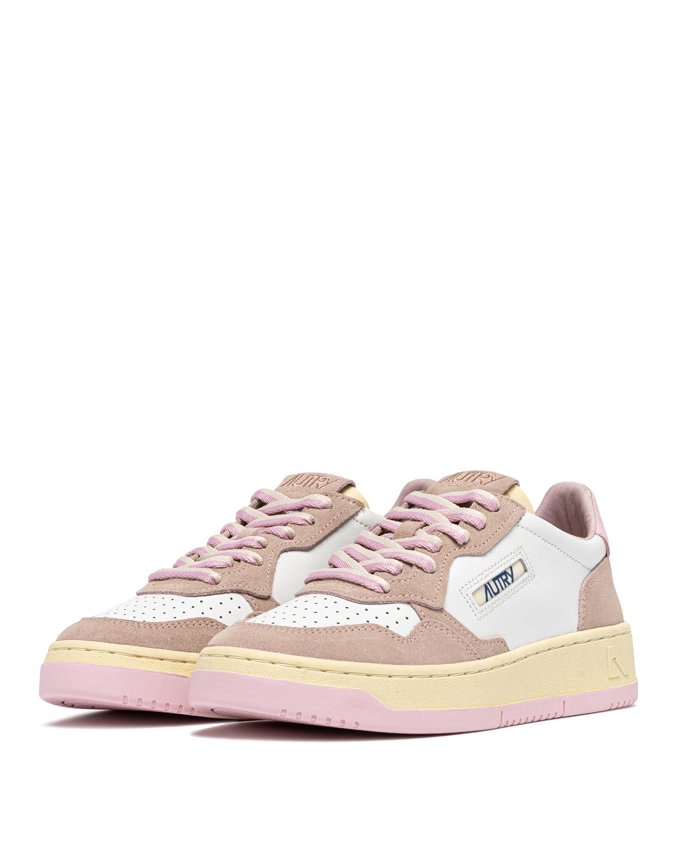 MEDALIST LOW SNEAKERS IN SUEDE AND LEATHER