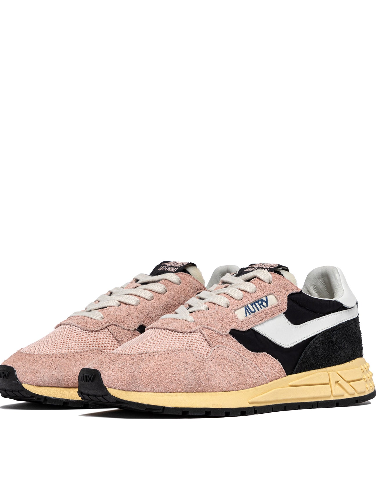 SNEAKERS REELWIND IN NYLON AND SUEDE IN BLACK AND PINK