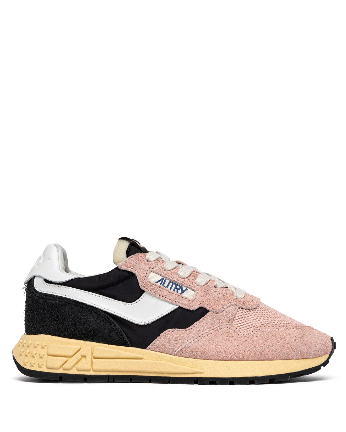 SNEAKERS REELWIND IN NYLON AND SUEDE IN BLACK AND PINK