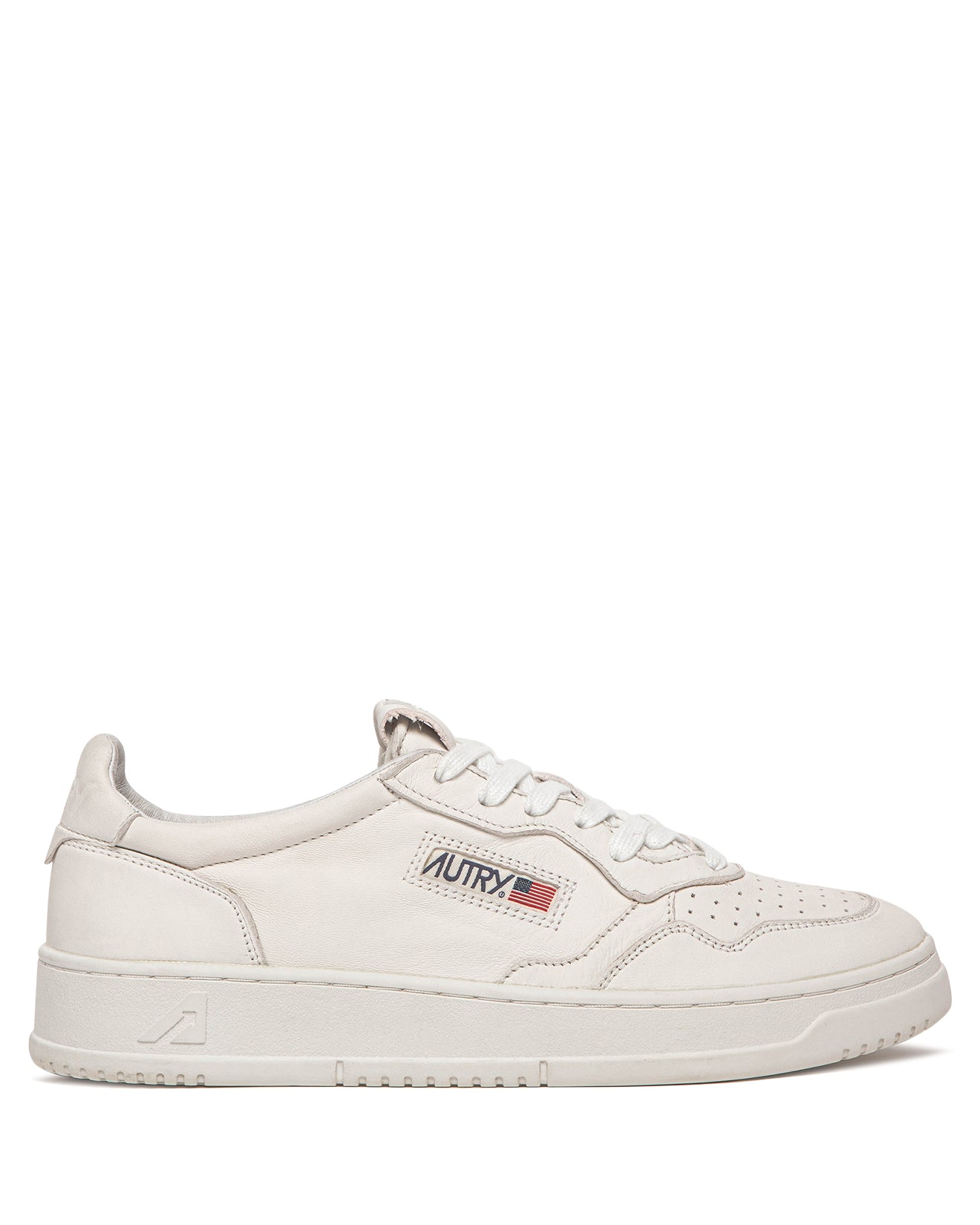 SNEAKERS MEDALIST LOW AUS NAPPA SUPER SOFT IN BIANCO OTTICO
