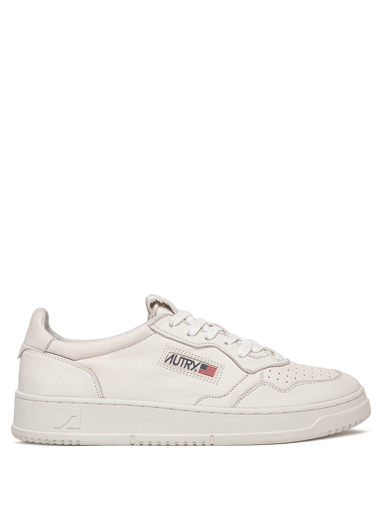 SNEAKERS MEDALIST LOW AUS NAPPA SUPER SOFT IN BIANCO OTTICO