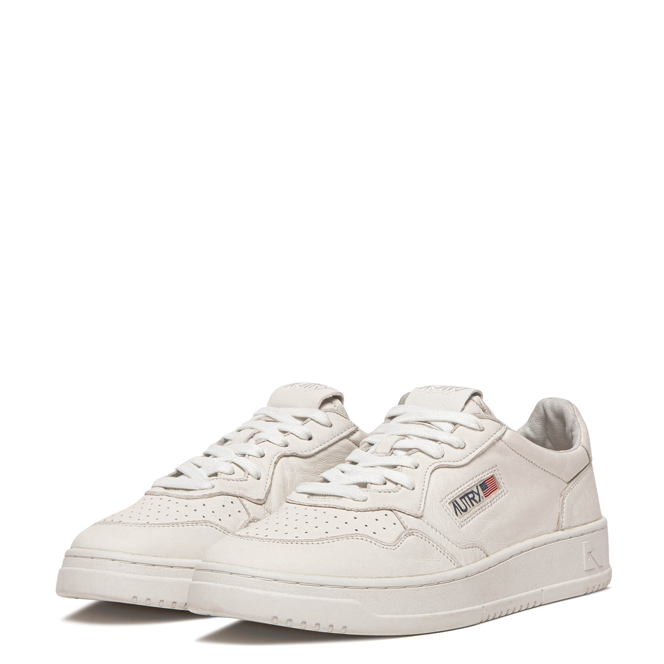 SNEAKERS MEDALIST LOW AUS NAPPA SUPER SOFT IN BIANCO OTTICO