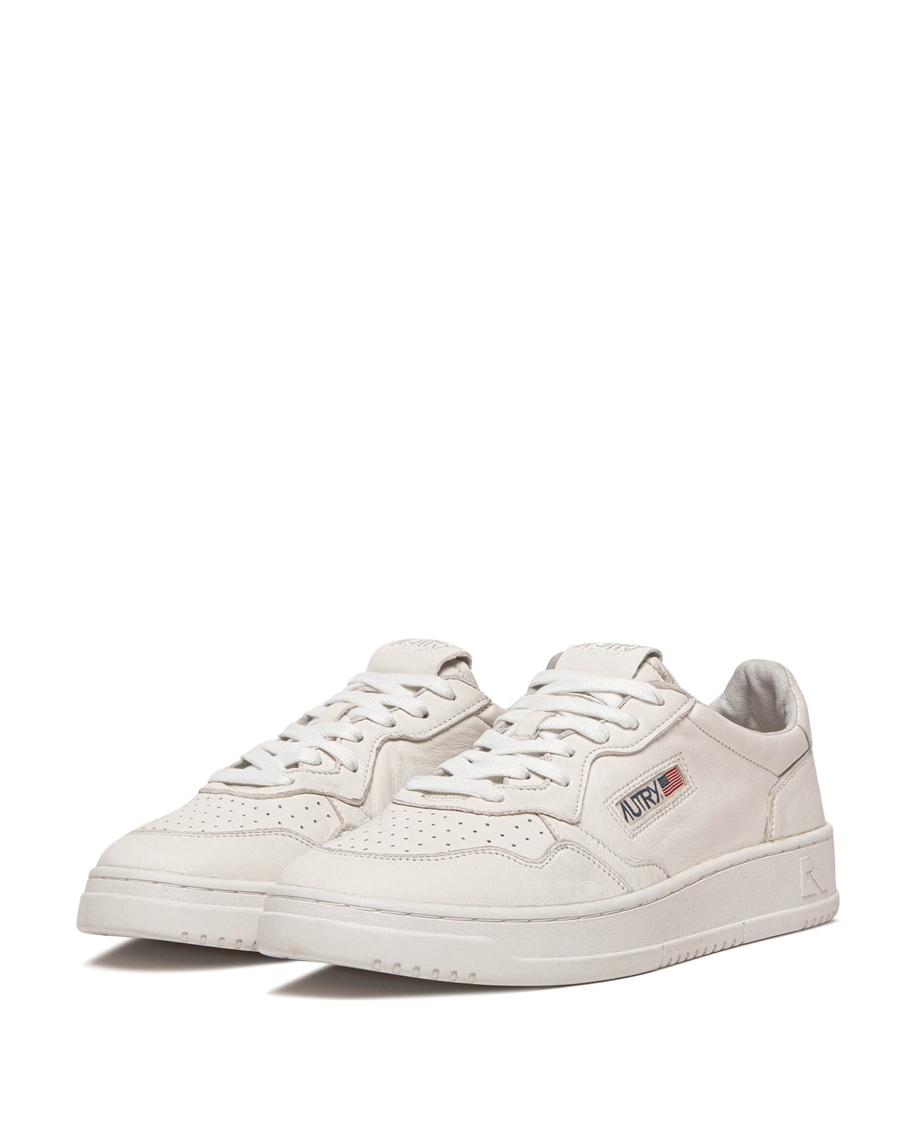 SNEAKERS MEDALIST LOW AUS NAPPA SUPER SOFT IN BIANCO OTTICO