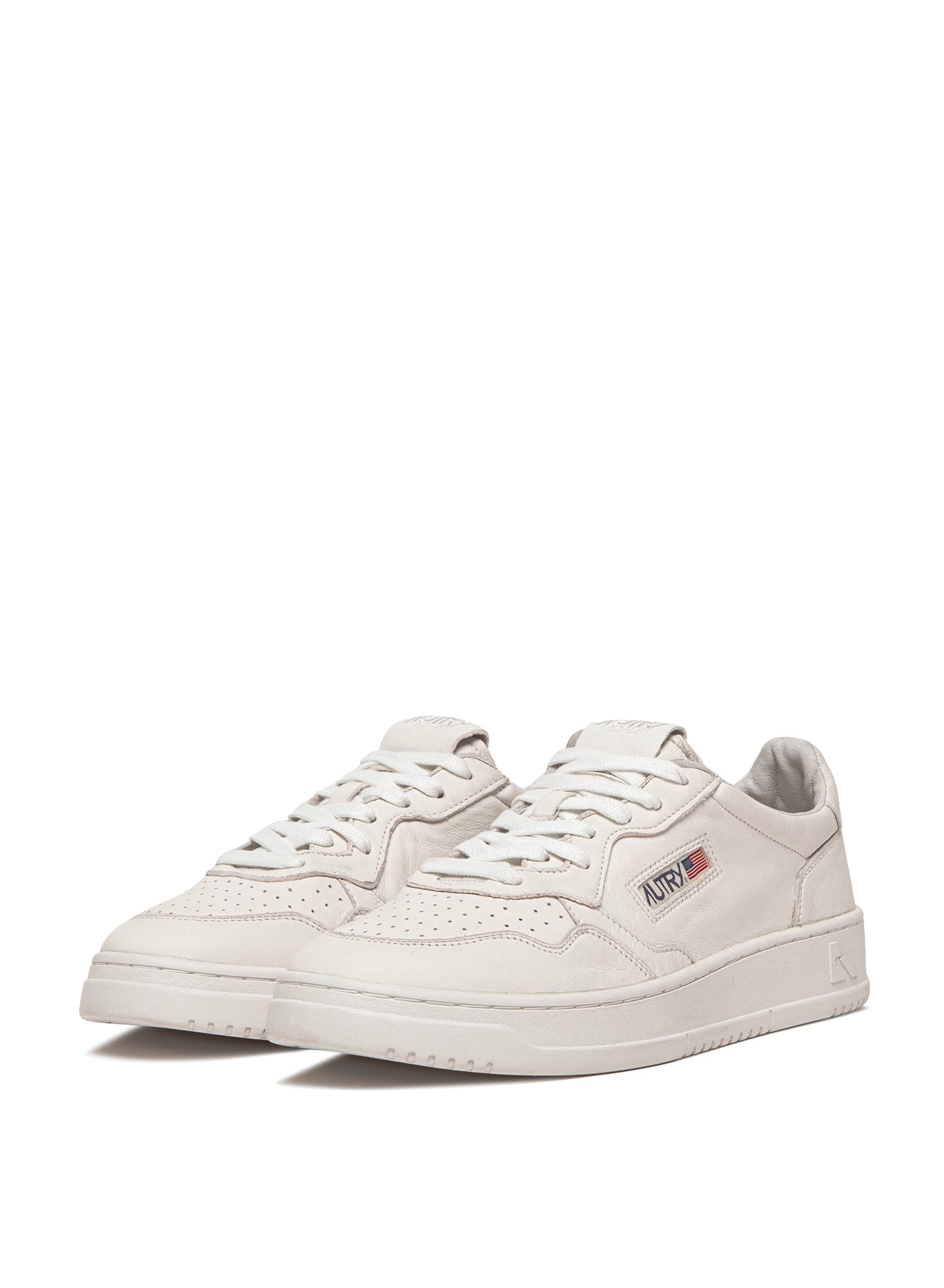 SNEAKERS MEDALIST LOW AUS NAPPA SUPER SOFT IN BIANCO OTTICO
