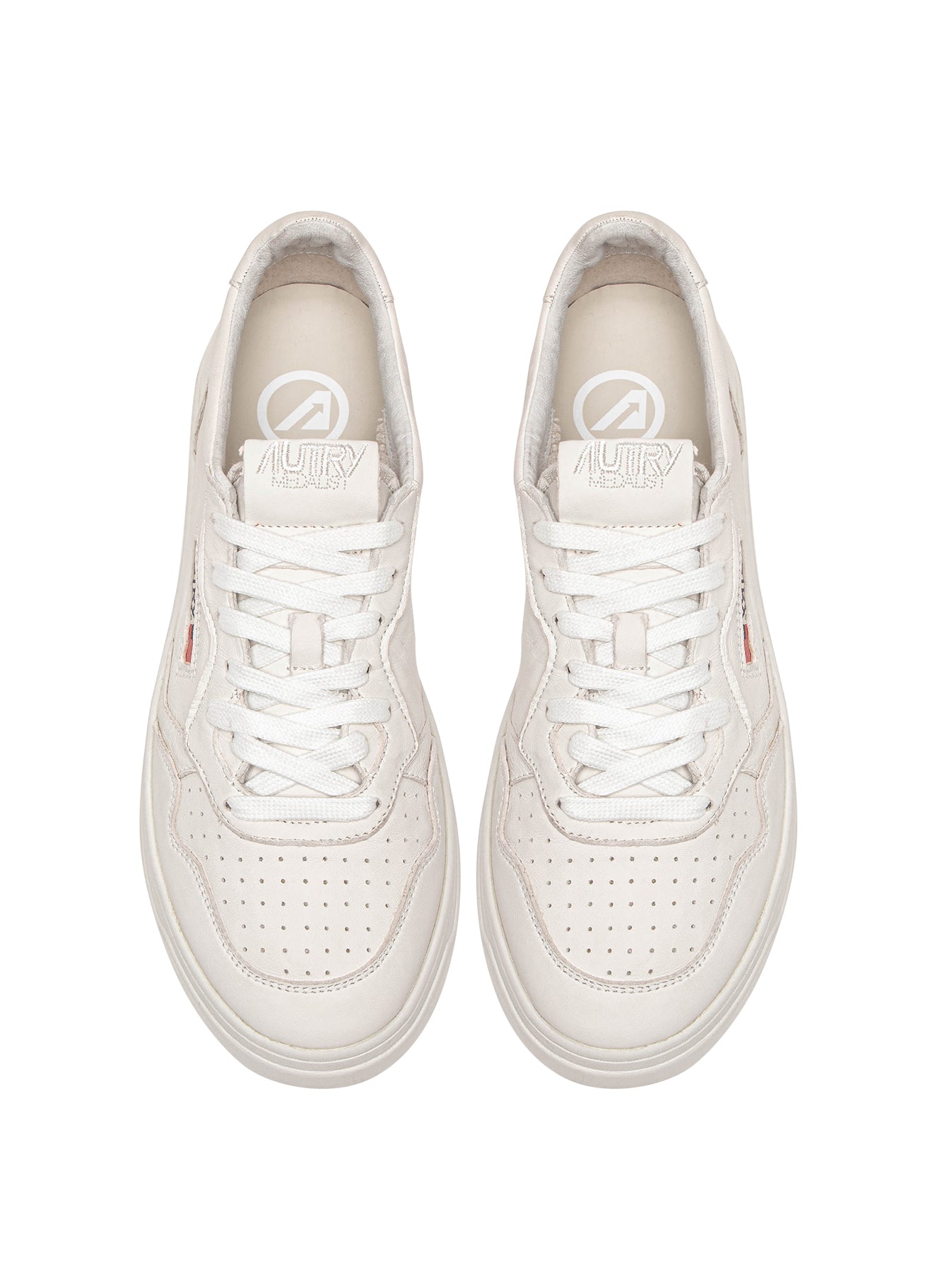 SNEAKERS MEDALIST LOW AUS NAPPA SUPER SOFT IN BIANCO OTTICO