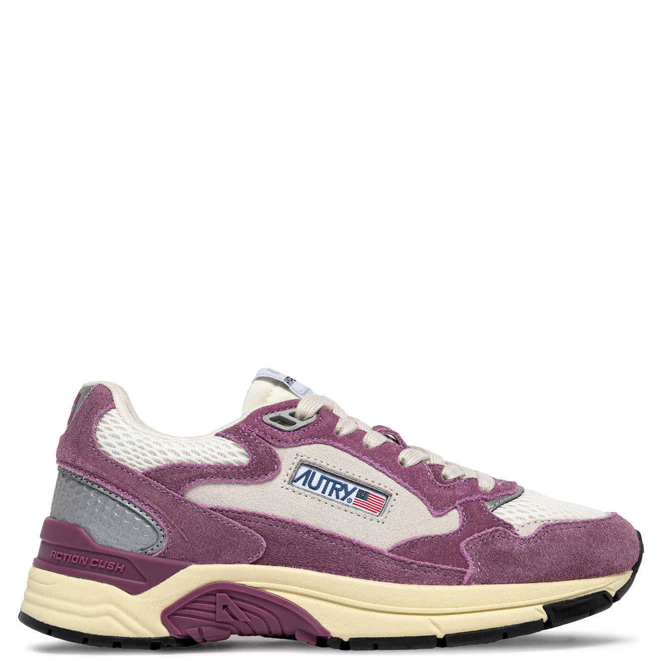SNEAKERS HYPERWAY AUS MESH UND WILDLEDER IN SAND UND FIRENZE