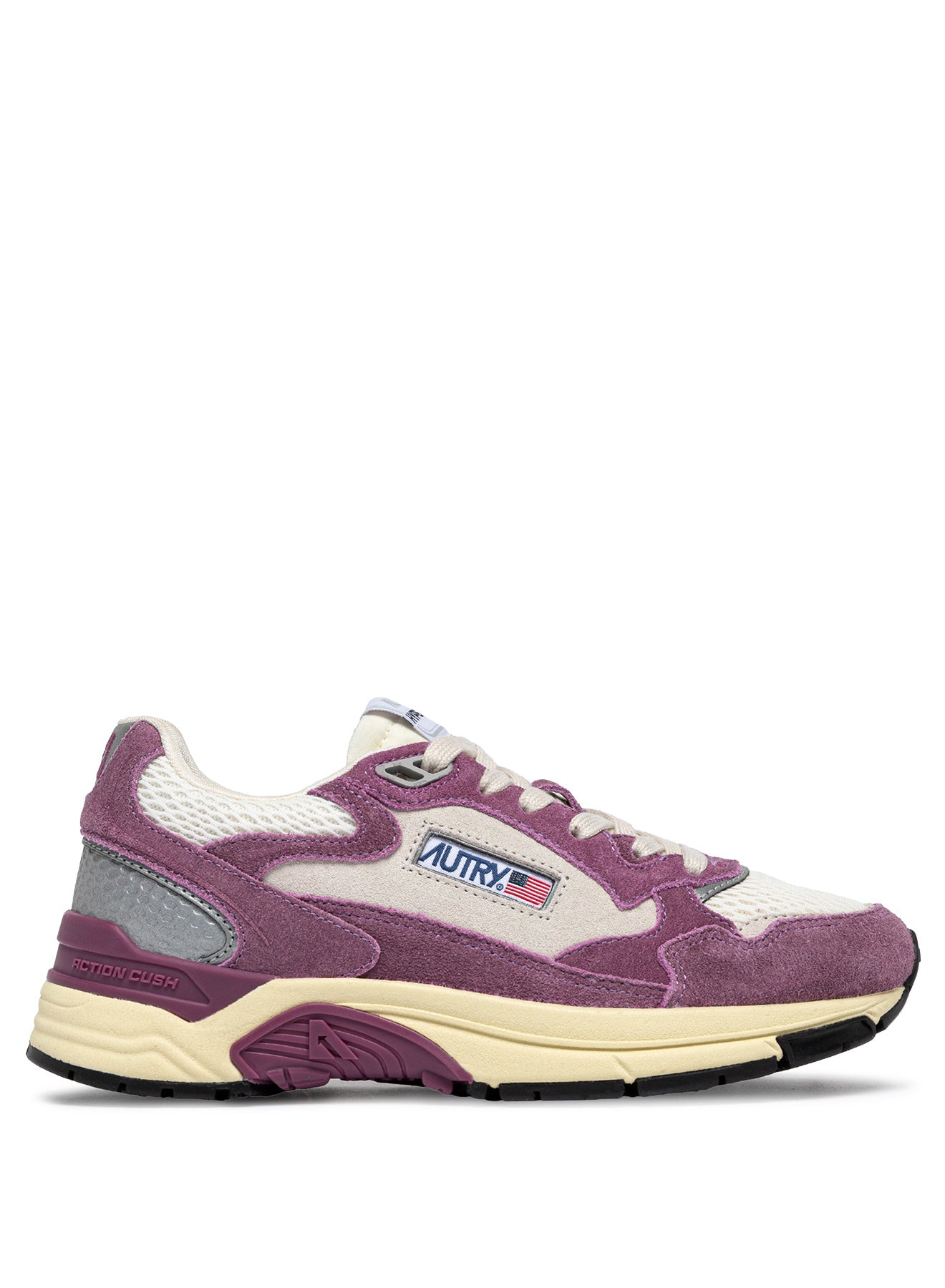 SNEAKERS HYPERWAY AUS MESH UND WILDLEDER IN SAND UND FIRENZE