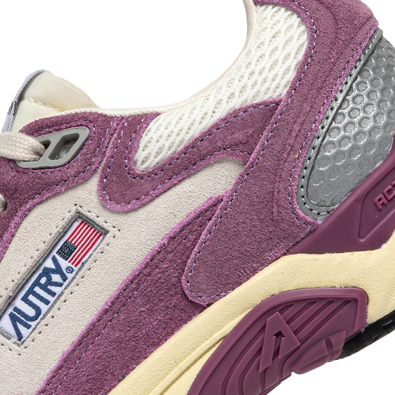 SNEAKERS HYPERWAY AUS MESH UND WILDLEDER IN SAND UND FIRENZE
