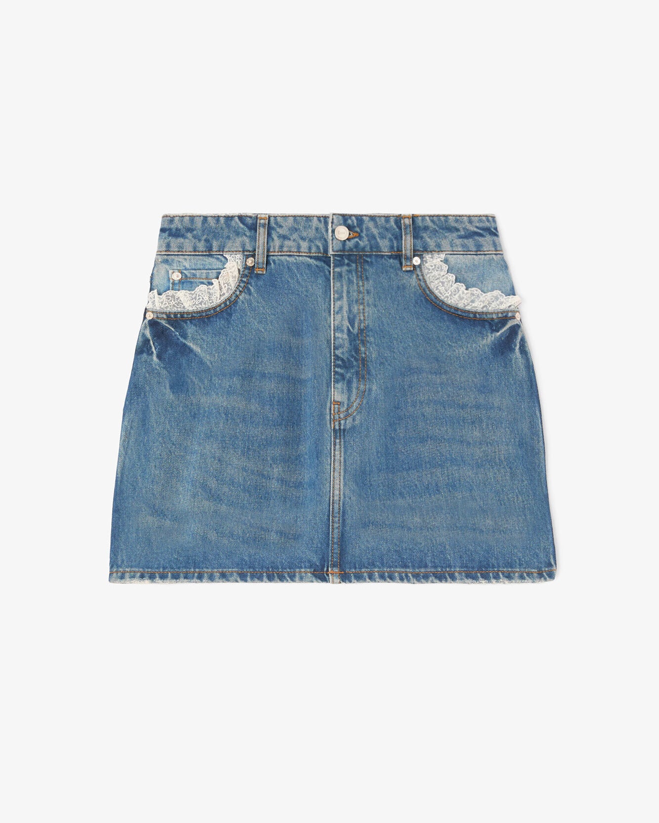 Rock aus festem Denim