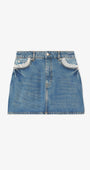 Rock aus festem Denim