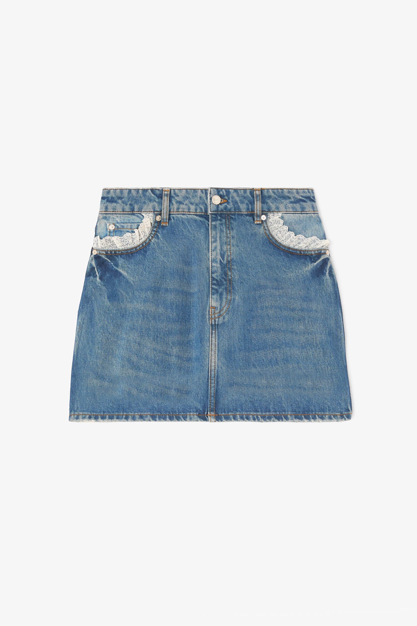 Rock aus festem Denim
