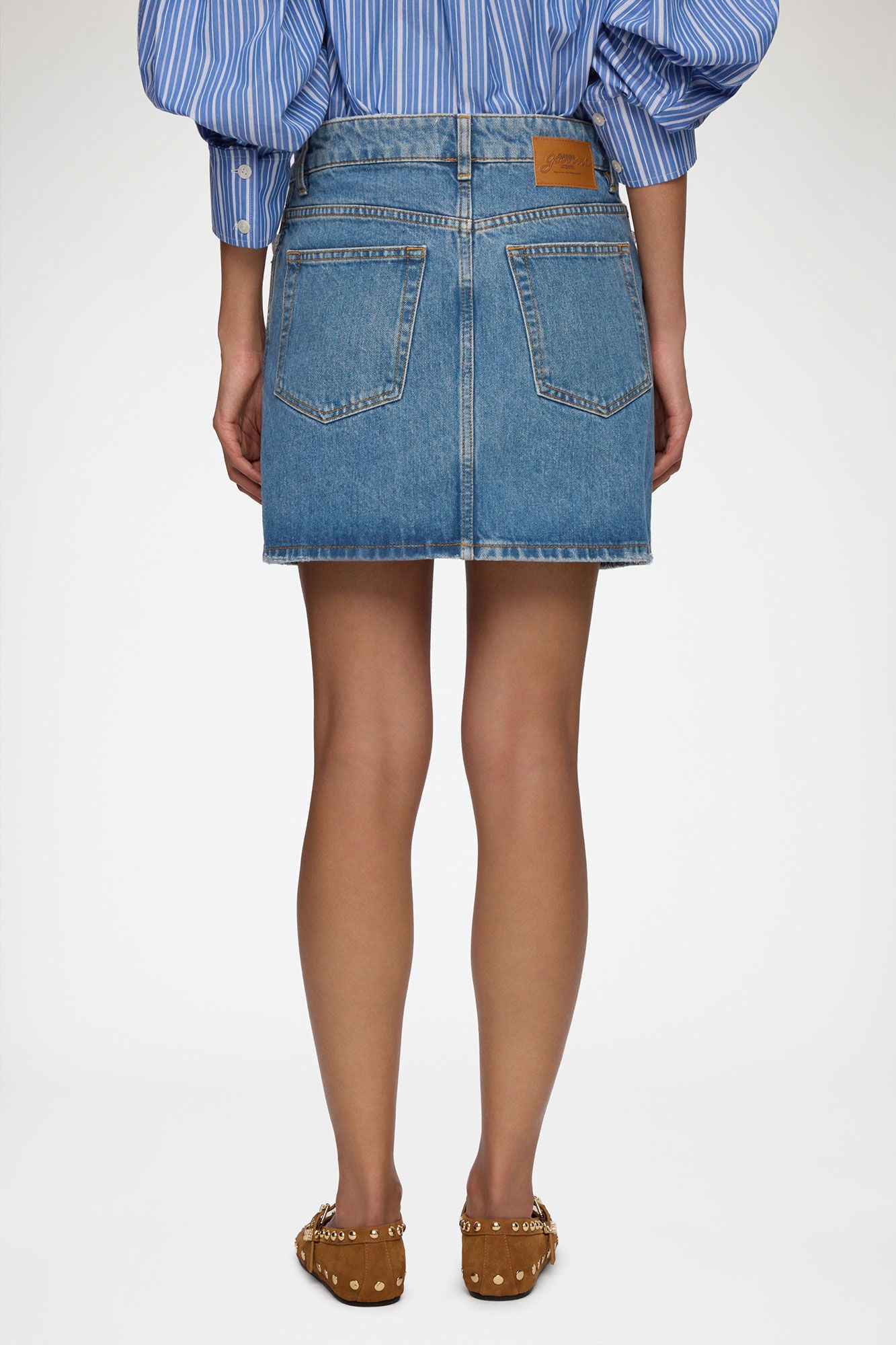 Rock aus festem Denim