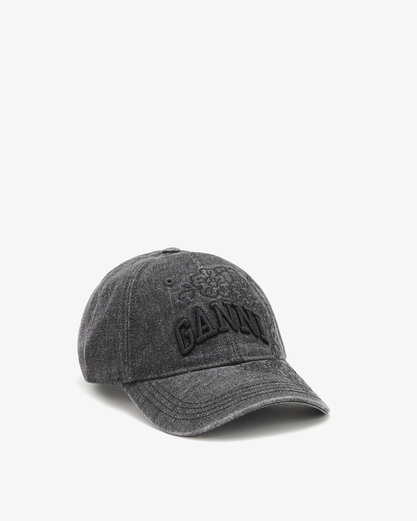 Cap aus besticktem Denim