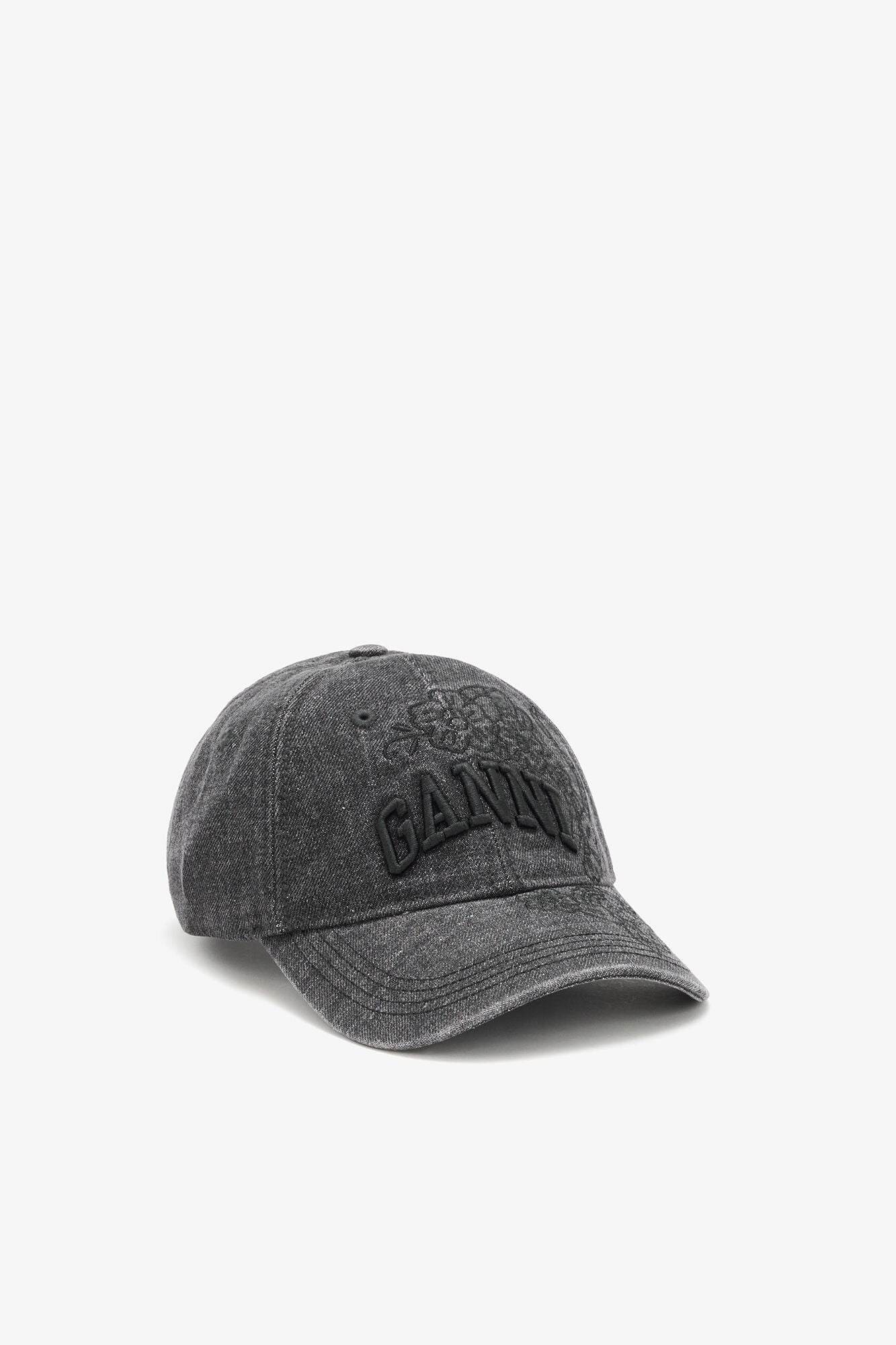 Cap aus besticktem Denim