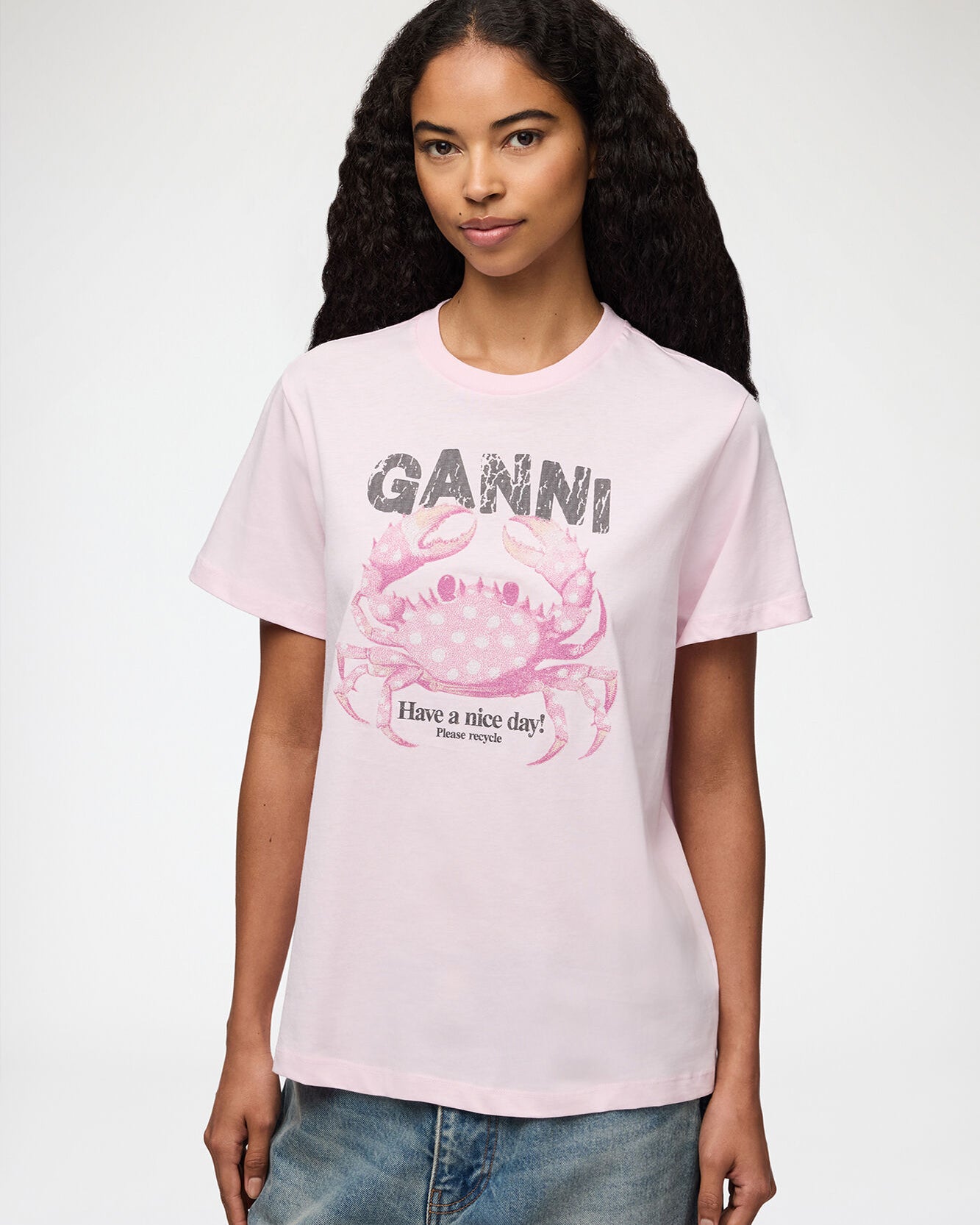 T-Shirt mit Krabbenmotiv