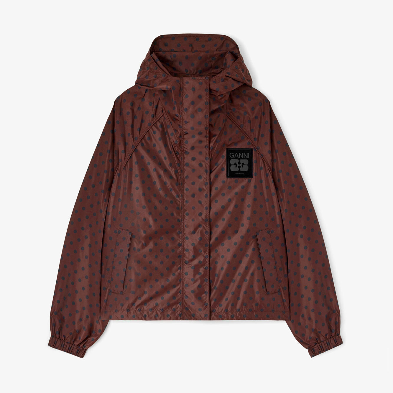 Jacke aus bedrucktem Nylon