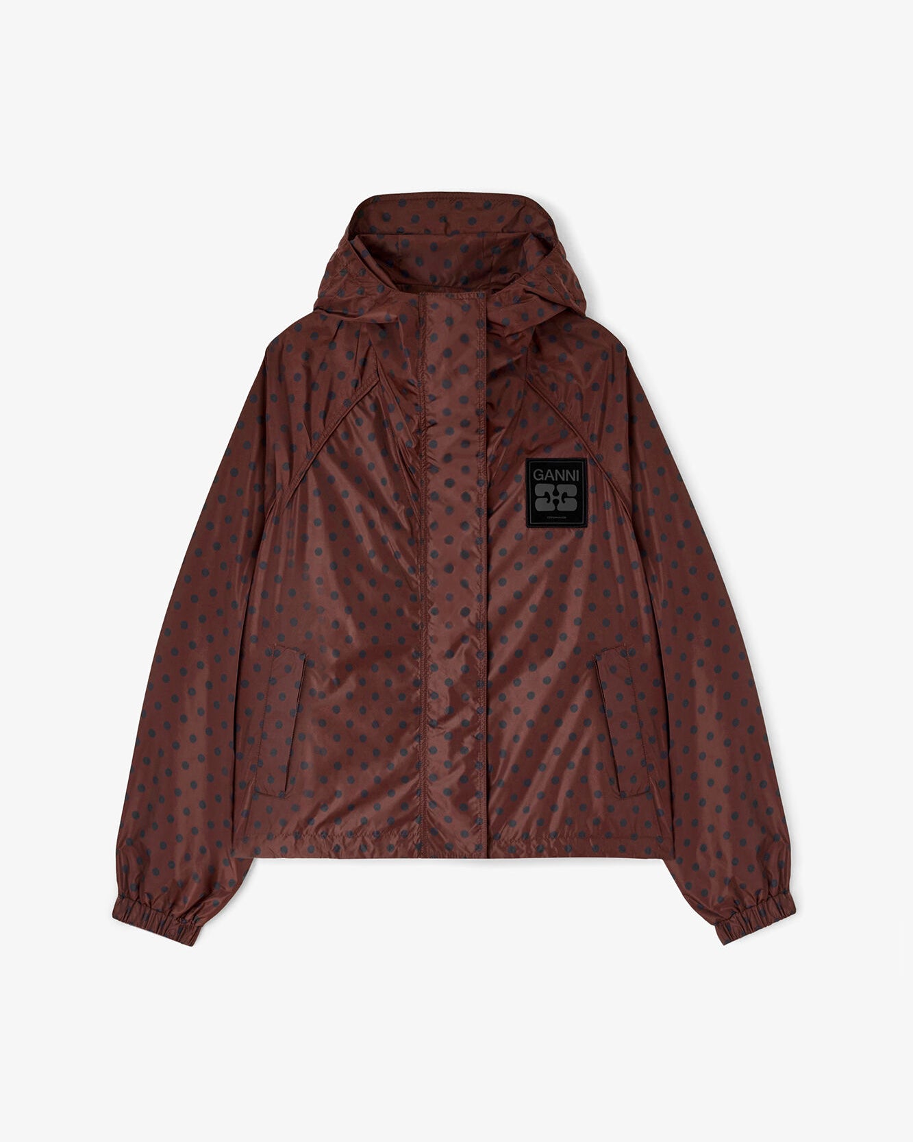 Jacke aus bedrucktem Nylon