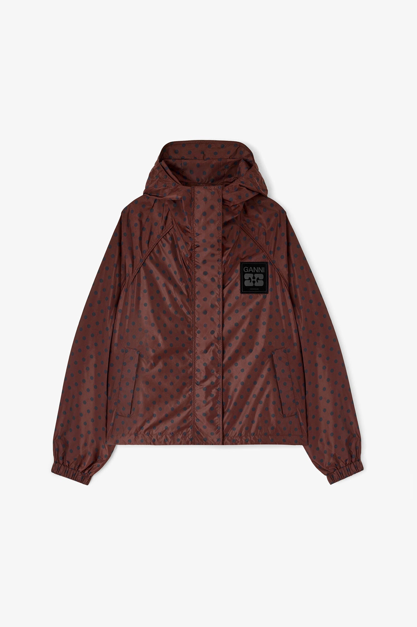 Jacke aus bedrucktem Nylon