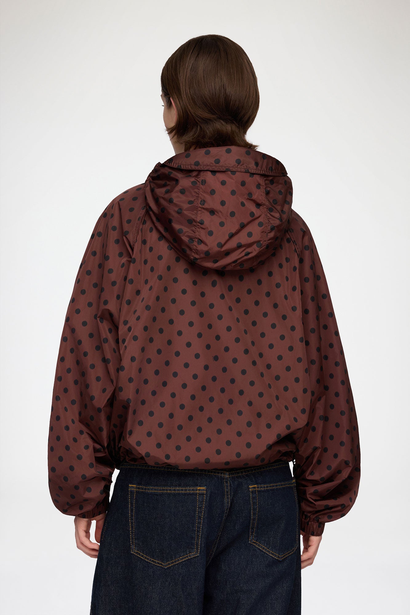 Jacke aus bedrucktem Nylon