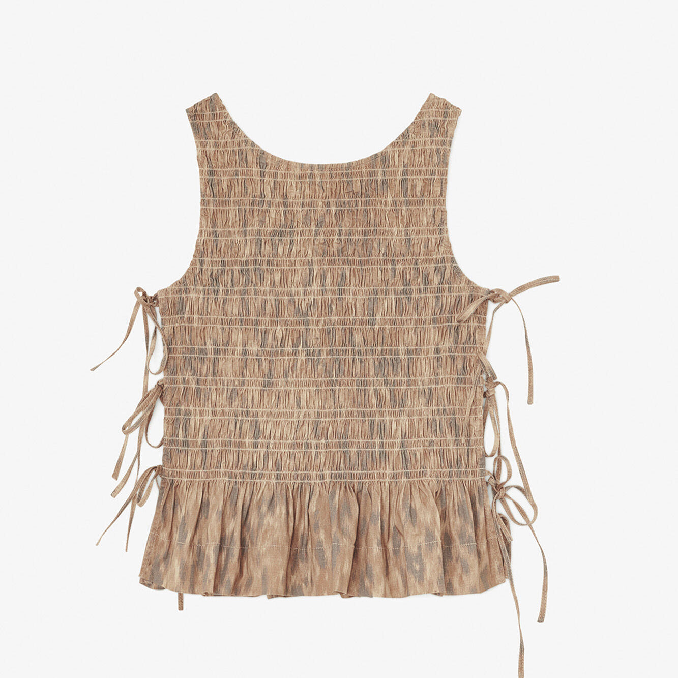 Bluse aus bedrucktem Stretchmaterial