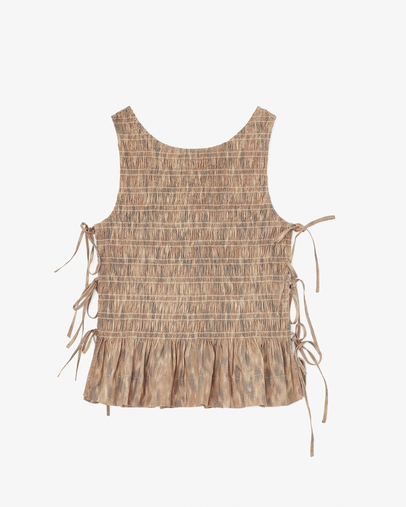 Bluse aus bedrucktem Stretchmaterial