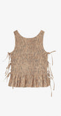 Bluse aus bedrucktem Stretchmaterial